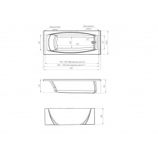 Ванна "PRAGMATIKA" 193-170x80