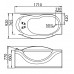 Акриловая ванна Gemy G9072 O R