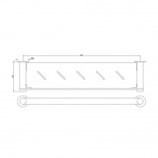 Полка для полотенец Artize ONY-CHR-59775