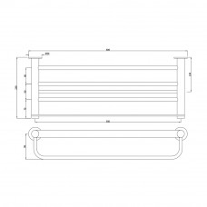 Полка для полотенец Artize ONY-CHR-59781