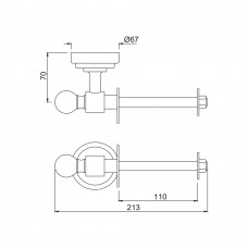 Держатель для туалетной бумаги Jaquar AQN-CHR-7751