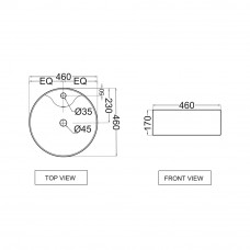 Накладная раковина Jaquar JDS-WHT-25935