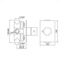 Термостат для ванны/душа Jaquar Florentine FLR-CHR-5679