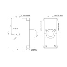 Встраиваемый корпус смесителя Artize Confluence CNF-CHR-69065C