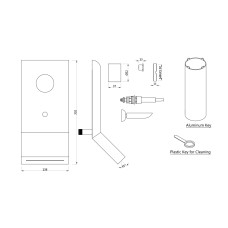 Внешняя часть смесителя Artize Lexa LEX-CHR-67075K