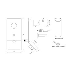 Внешняя часть смесителя Artize Lexa LEX-CHR-67283K