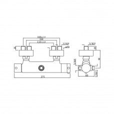 Термостат для ванны/душа Jaquar Florentine FLR-CHR-5653