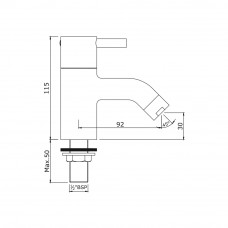 Смеситель для раковины Jaquar Florentine FLR-CHR-5011N