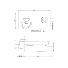 Смеситель для раковины Artize Confluence CNF-CHR-69233