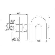 Смеситель для ванны Jaquar Lyric LYR-CHR-38227