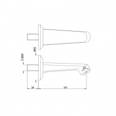 Излив для ванны Jaquar Continental SPJ-CHR-429