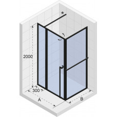 SZ LUCID GD203 1100 x 900 x 2000 WHITE