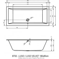 LUGO 180x80 RIGHT - PLUG & PLAY