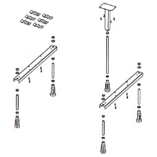 Ножки для ванны Riho Strong POOTSET08