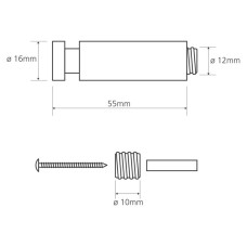 Крючок Bemeta Omega 104506082