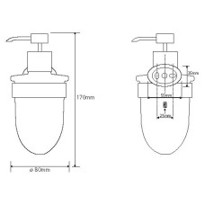 Дозатор Bemeta Oval 118409011