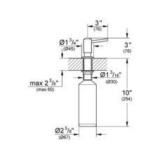 Дозатор жидкого мыла Grohe Contemporary 40536DC0, суперсталь