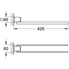 Полотенцедержатель Grohe Allure 40342000 двойной