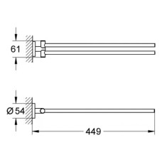 Полотенцедержатель Grohe Essentials 40371001