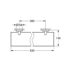 Полочка стеклянная Grohe Essentials 40799001