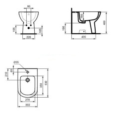Биде Ideal Standard Tempo T510101