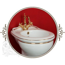 Биде Migliore Milady ML.MLD-25.730D2 декор Dorato