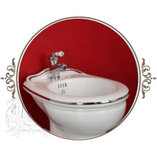 Биде Migliore Milady ML.MLD-25.730D2/PL декор Platino