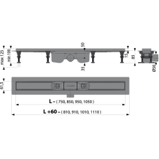 Желоб водоотводящий AlcaPlast APZ12-950 Optimal