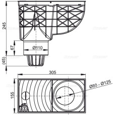 Ливнеотвод Alca Plast AGV1