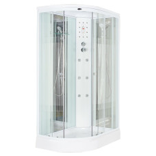 Душевая кабина NG-703-01LN (1200х800х2200) низкий поддон(16см) стекло ПОЛОСАТОЕ