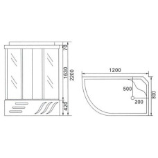 Душевая кабина Niagara NG-710 L\R, 120*80*220 см