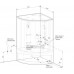 Душевой бокс Радомир Даниэла 140х140 см с гидромассажем и паром (комплект 1)