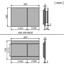 Клавиша смыва Alca Plast Air