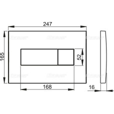 Клавиша смыва Alca Plast M370