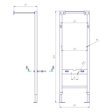 Инсталляция Cersanit Vector S-IN-MZ-VECTOR для унитаза с бачком