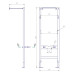 Инсталляция Cersanit Vector S-IN-MZ-VECTOR для унитаза с бачком