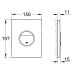 Накладная панель Grohe Nova Cosmopolitan 38765 000, хром