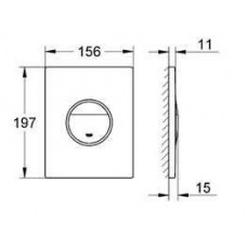 Накладная панель Grohe Ondus 38766000, хром