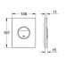 Накладная панель Grohe Ondus 38766000, хром