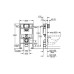 Монтажный блок Grohe Rapid SL 38526 для унитаза, высота 0.82 м