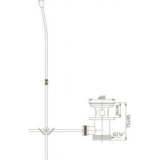 Донный клапан BelBagno BB-PC-42-CRM