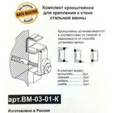 Комплект анкеров Kaldewei Bath Master для крепления ванны к стене