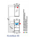 Тумба Акватон КОЛИБРИ 45 левый, белый, 1A065201KO01L
