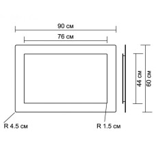 Зеркало Aquanet DL-01 90*60