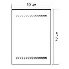Зеркало Aquanet LED-04 50*70