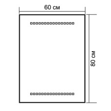 Зеркало Aquanet LED-04 60*80