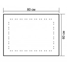 Зеркало Aquanet LED-07C 80*60