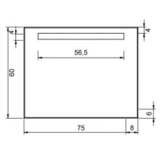 Зеркало Aquanet TH-24C 75*60