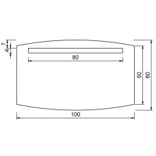 Зеркало Aquanet TH-46 100*60