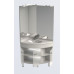 Зеркало Aquanet Корнер 80 угловое L/R + Карниз